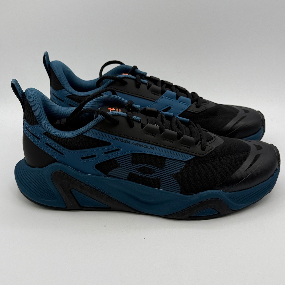 Under Armour Charged Commit TR 5 Men Size 11 Blue Black Training 3026607-400